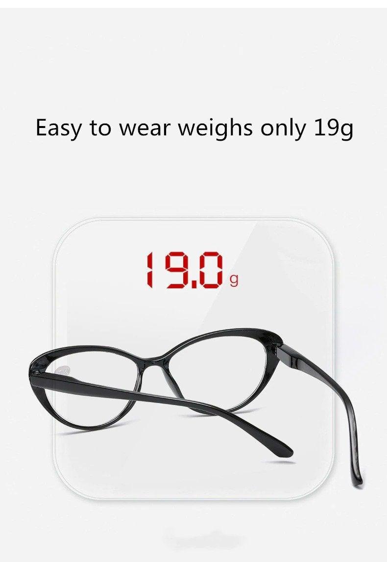 Lunettes œil de chat de luxe rouges et noires à la mode, avec verres traités anti-lumière bleue, pour femmes (lecture) et hommes (ordinateur), bloquant la lumière bleue.