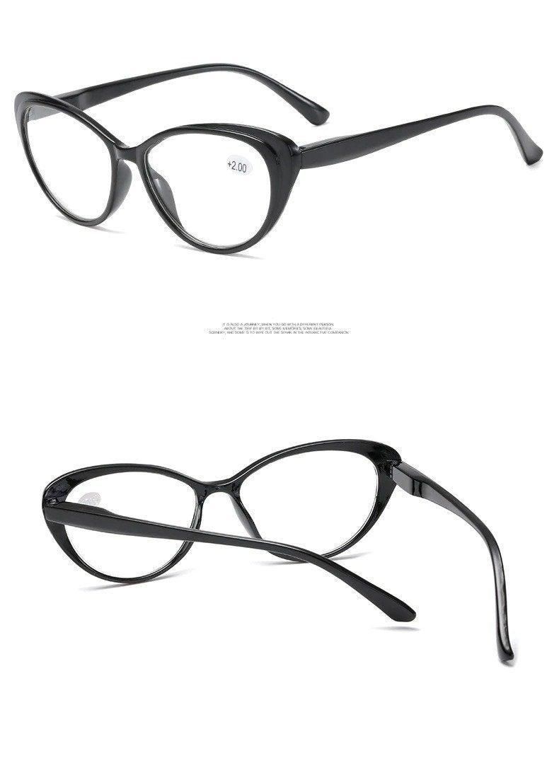 Lunettes œil de chat de luxe rouges et noires à la mode, avec verres traités anti-lumière bleue, pour femmes (lecture) et hommes (ordinateur), bloquant la lumière bleue.