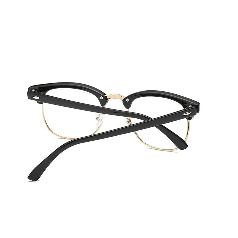 Lunettes de lecture demi-cerclées anti-lumière bleue pour femmes et hommes, anti-fatigue oculaire, style classique rétro, nouvelles lunettes de vue au design simple et moderne. Lunettes de soleil de tous les jours pour hommes.