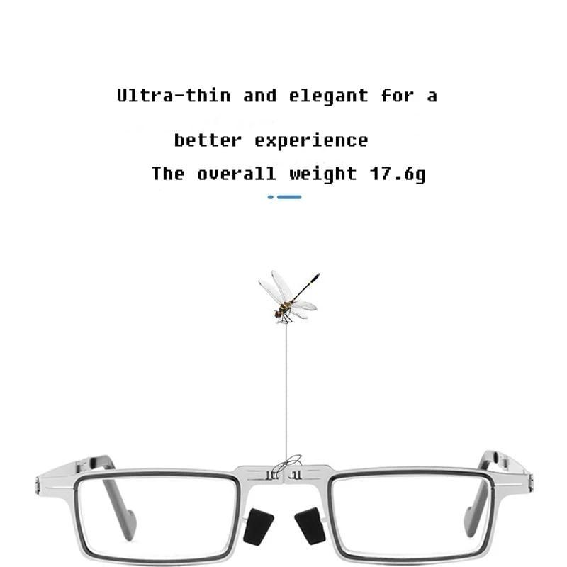 Lunettes de lecture anti-lumière bleue, monture métallique pliable, pour presbytie, avec étui, loupe fine, lunettes de sécurité avec verres transparents anti-buée et anti-rayures, enveloppantes, poignées antidérapantes, pour hommes et femmes, +3 +3.5 +4