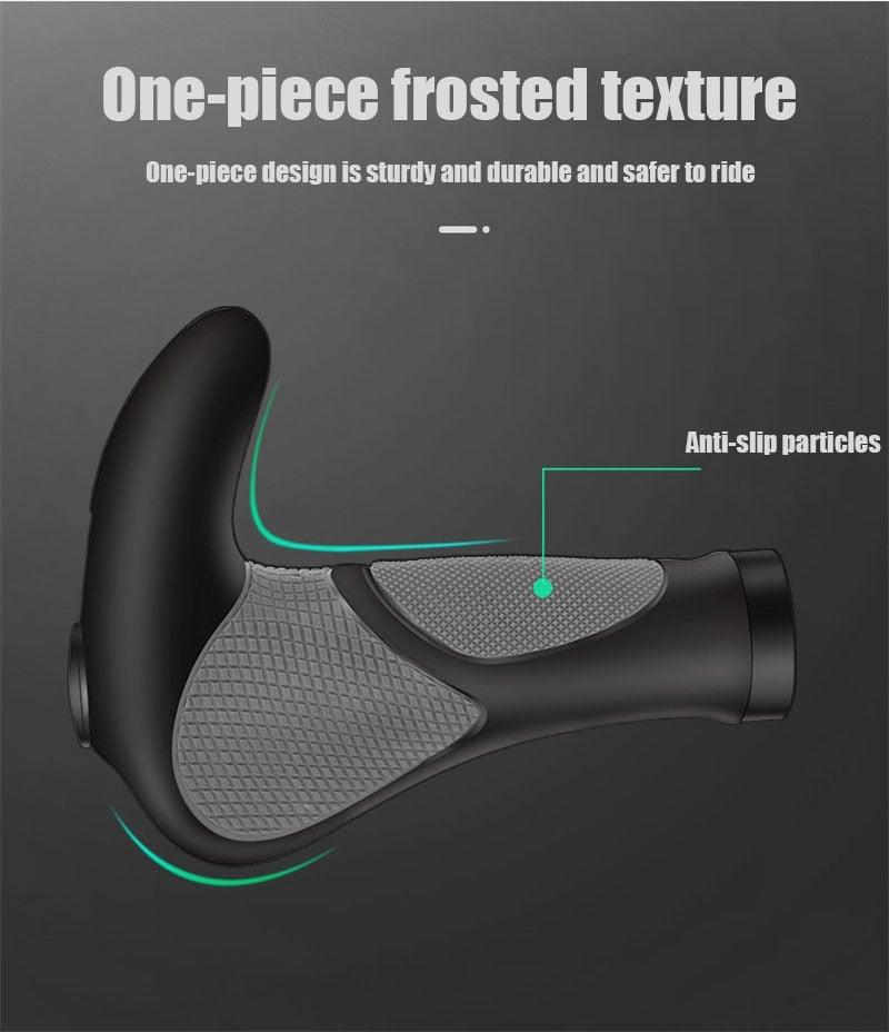 Poignées de vélo antidérapantes Poignées de guidon pour vélo Nouvelle génération de poignées de guidon avec inserts en gel souple Résistance aux chocs Ergonomie Confort