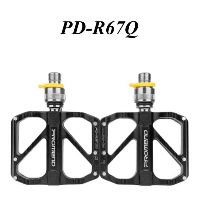 Pédale de vélo antidérapante ultralégère, pédale à dégagement rapide, pédale plate à 3 roulements pour accessoires de VTT et de route, pédales de VTT à 3 roulements, pédales de vélo plates en alliage, pédales plates en alliage antidérapantes