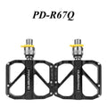 Pédale de vélo antidérapante ultralégère, pédale à dégagement rapide, pédale plate à 3 roulements pour accessoires de VTT et de route, pédales de VTT à 3 roulements, pédales de vélo plates en alliage, pédales plates en alliage antidérapantes