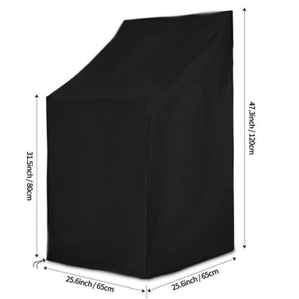 Housse de meuble anti-UV, anti-neige, anti-vent, indéchirable, anti-décoloration, housse de protection pour chaise de jardin extérieur, imperméable et anti-poussière, housse de siège pour chaise.