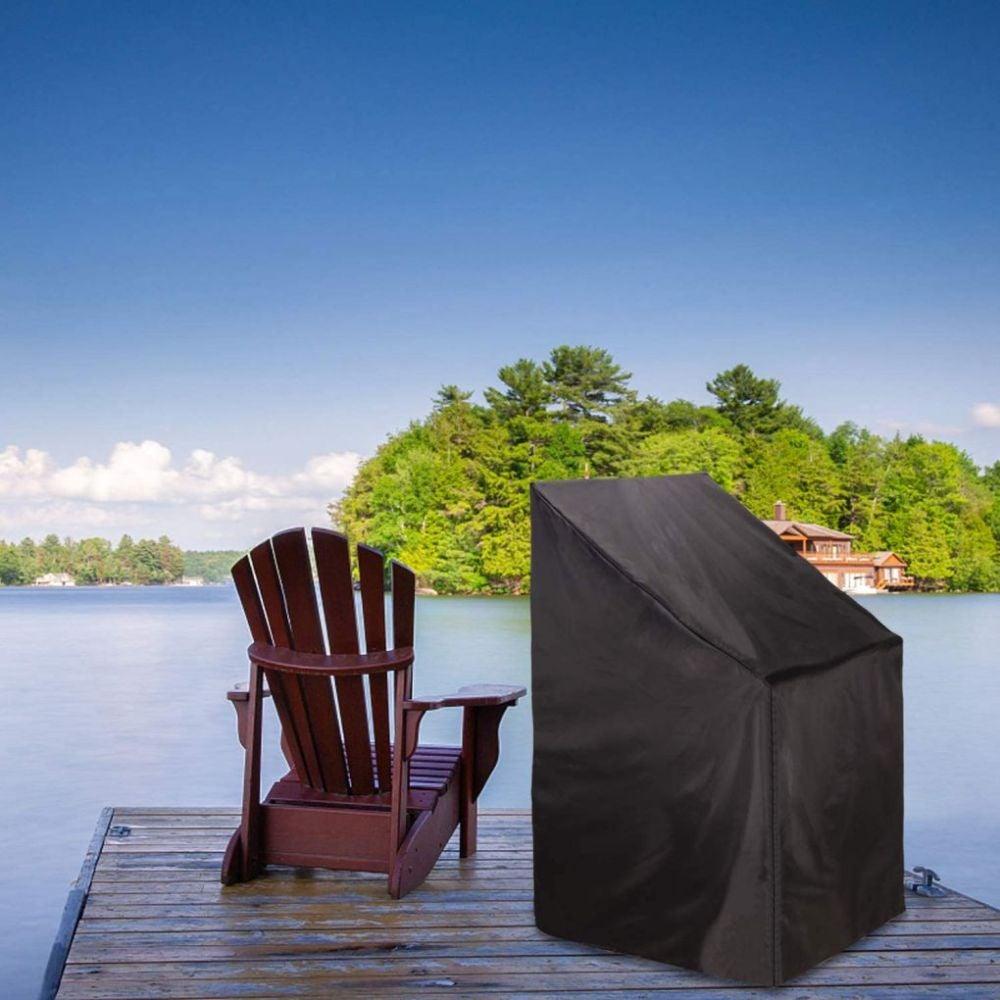 Housse de meuble anti-UV, anti-neige, anti-vent, indéchirable, anti-décoloration, housse de protection pour chaise de jardin extérieur, imperméable et anti-poussière, housse de siège pour chaise.