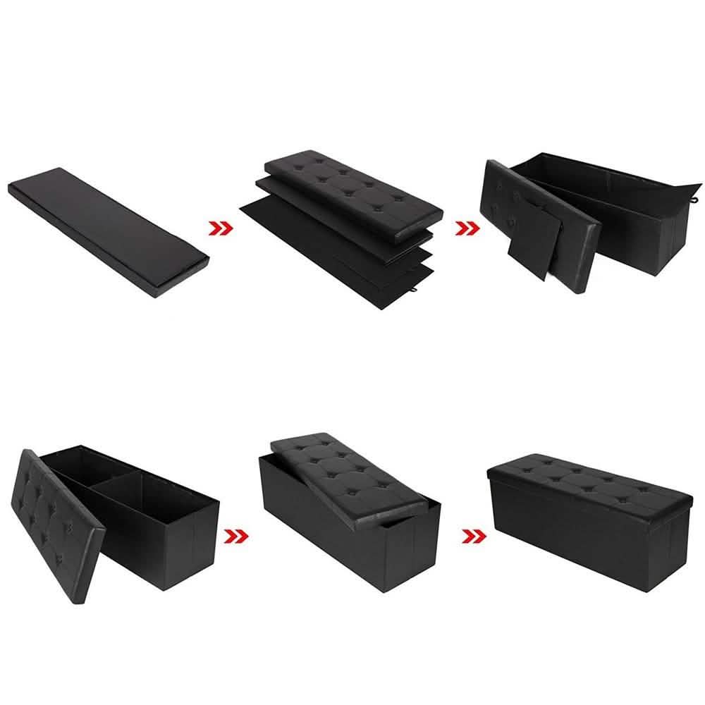 Banc de rangement pliant AOZRYNL de 43 pouces