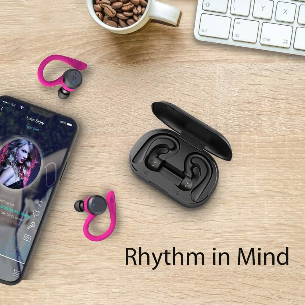 Écouteurs Bluetooth APEKX True Wireless avec boîtier de charge
