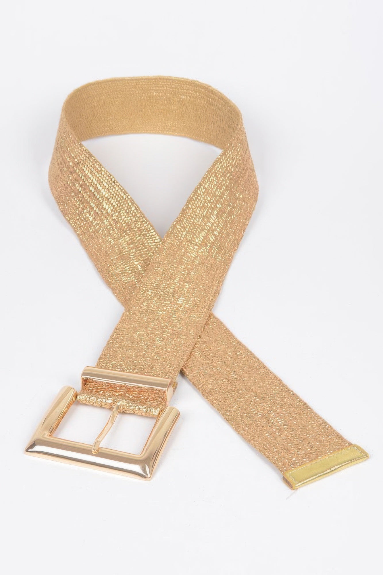 Ceinture transparente en PVC avec boucle en métal