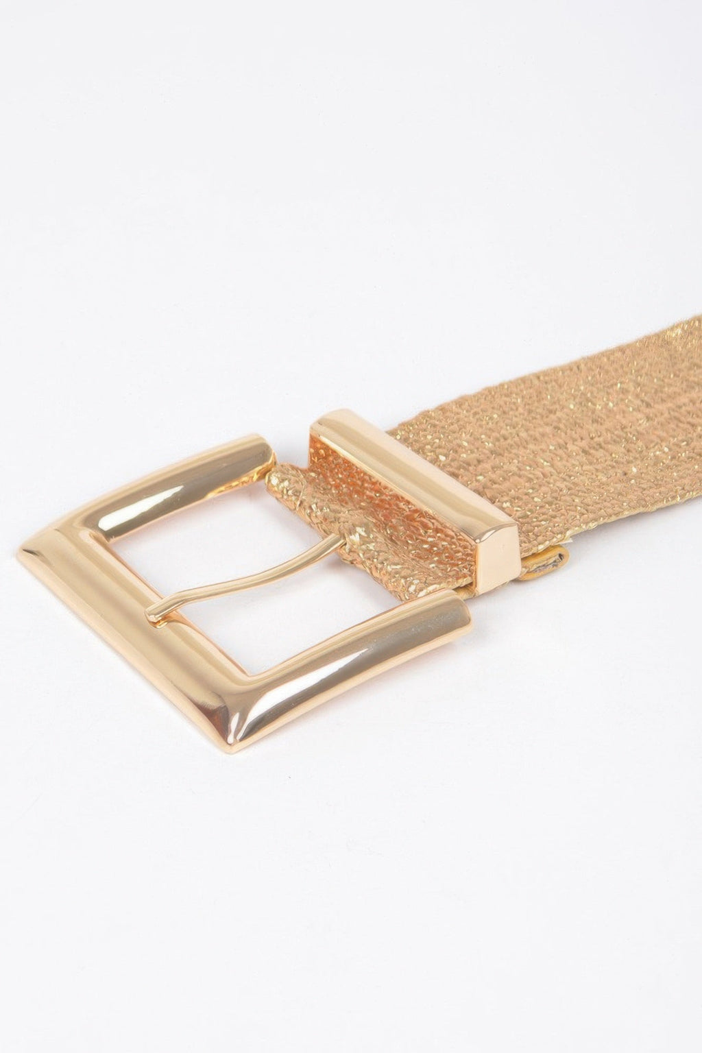 Ceinture transparente en PVC avec boucle en métal