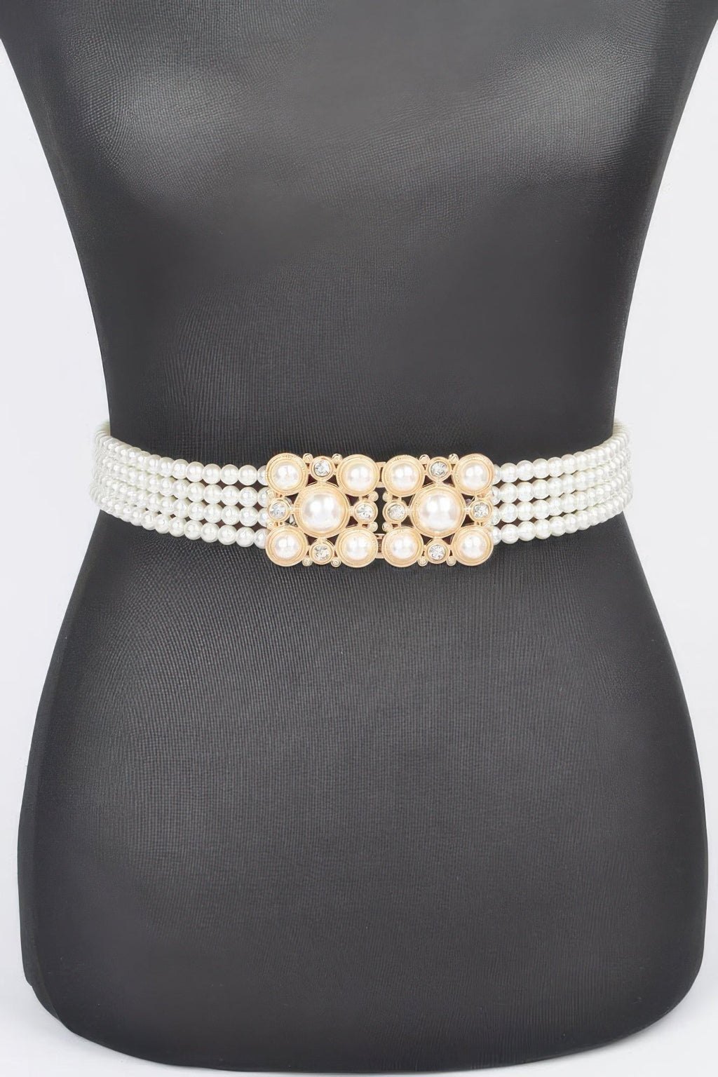 Ceinture élastique fausses perles