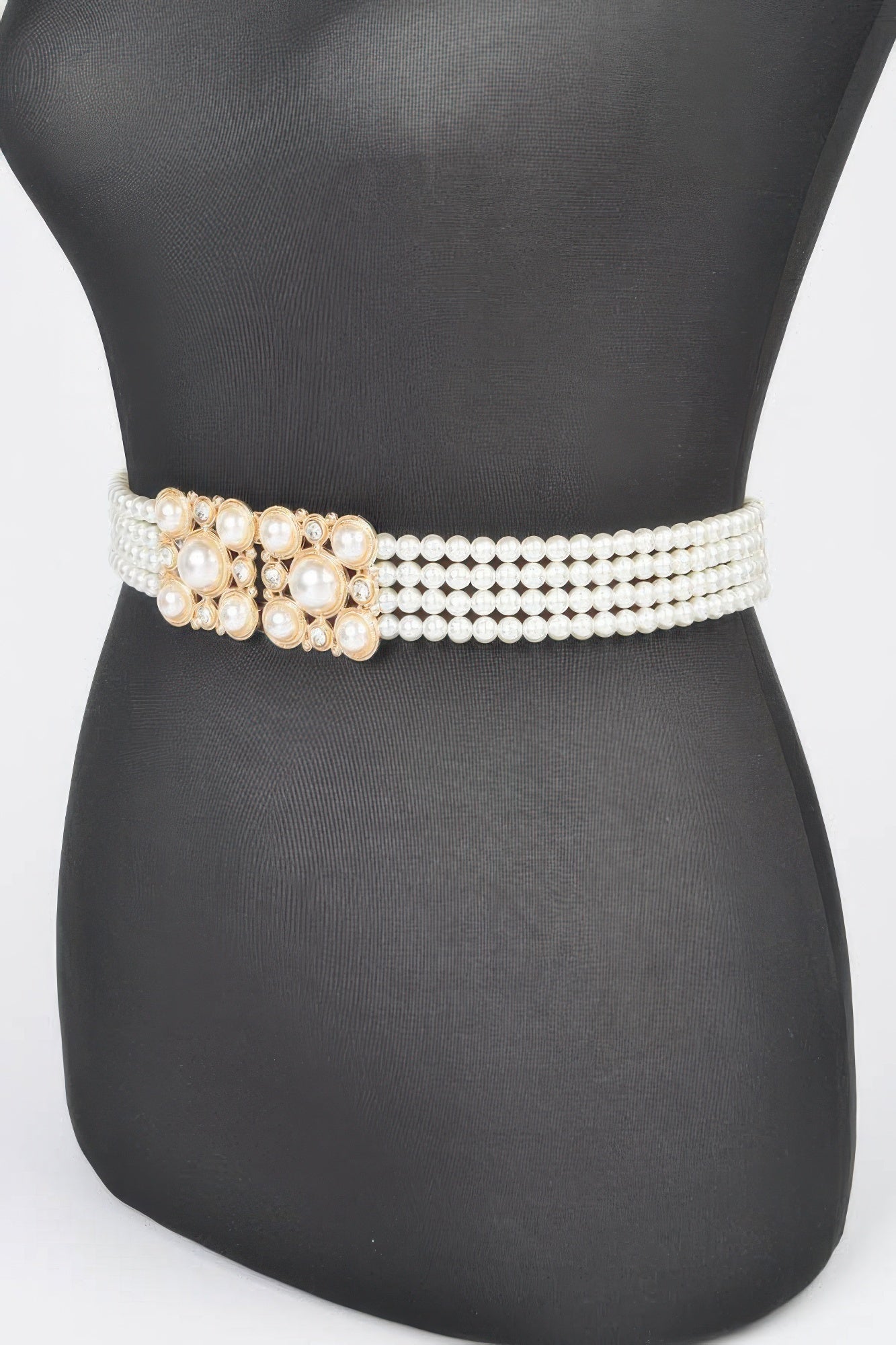 Ceinture élastique fausses perles