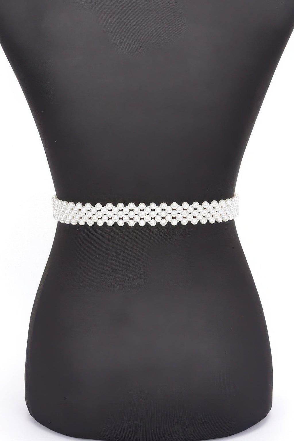 Ceinture extensible fleur ruban fausse perle