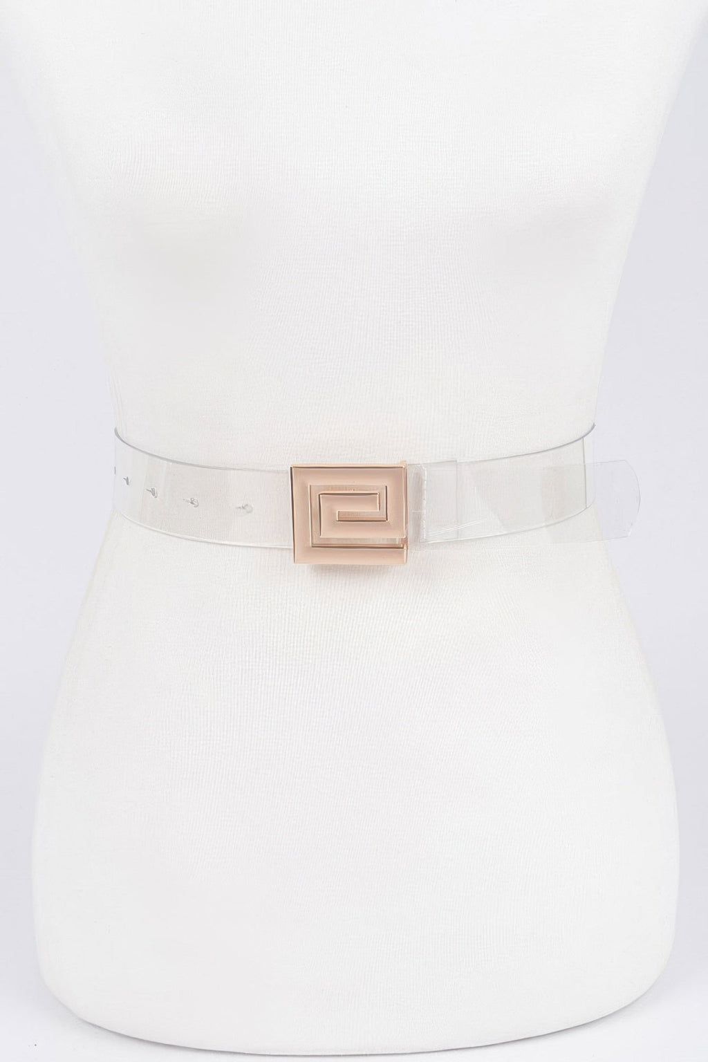 Ceinture végane à boucle métallique
