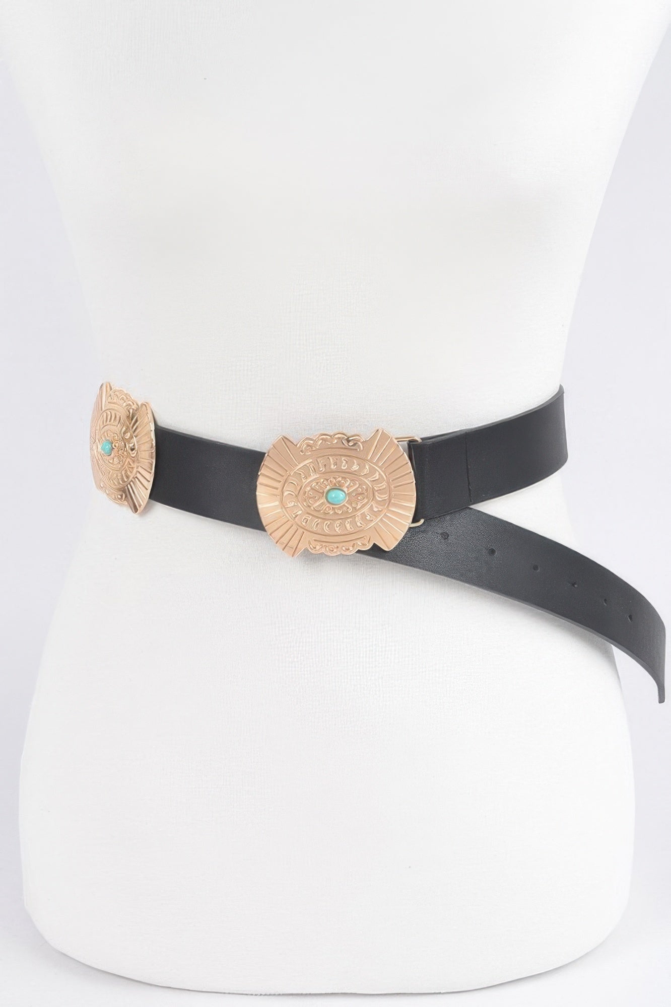 Ceinture de style western avec turquoise