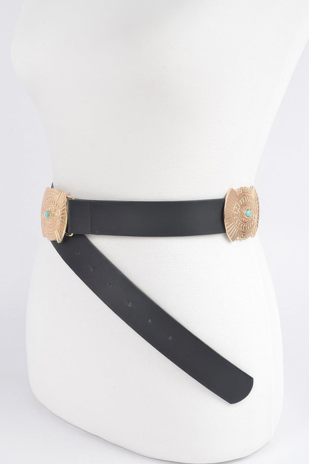 Ceinture de style western avec turquoise