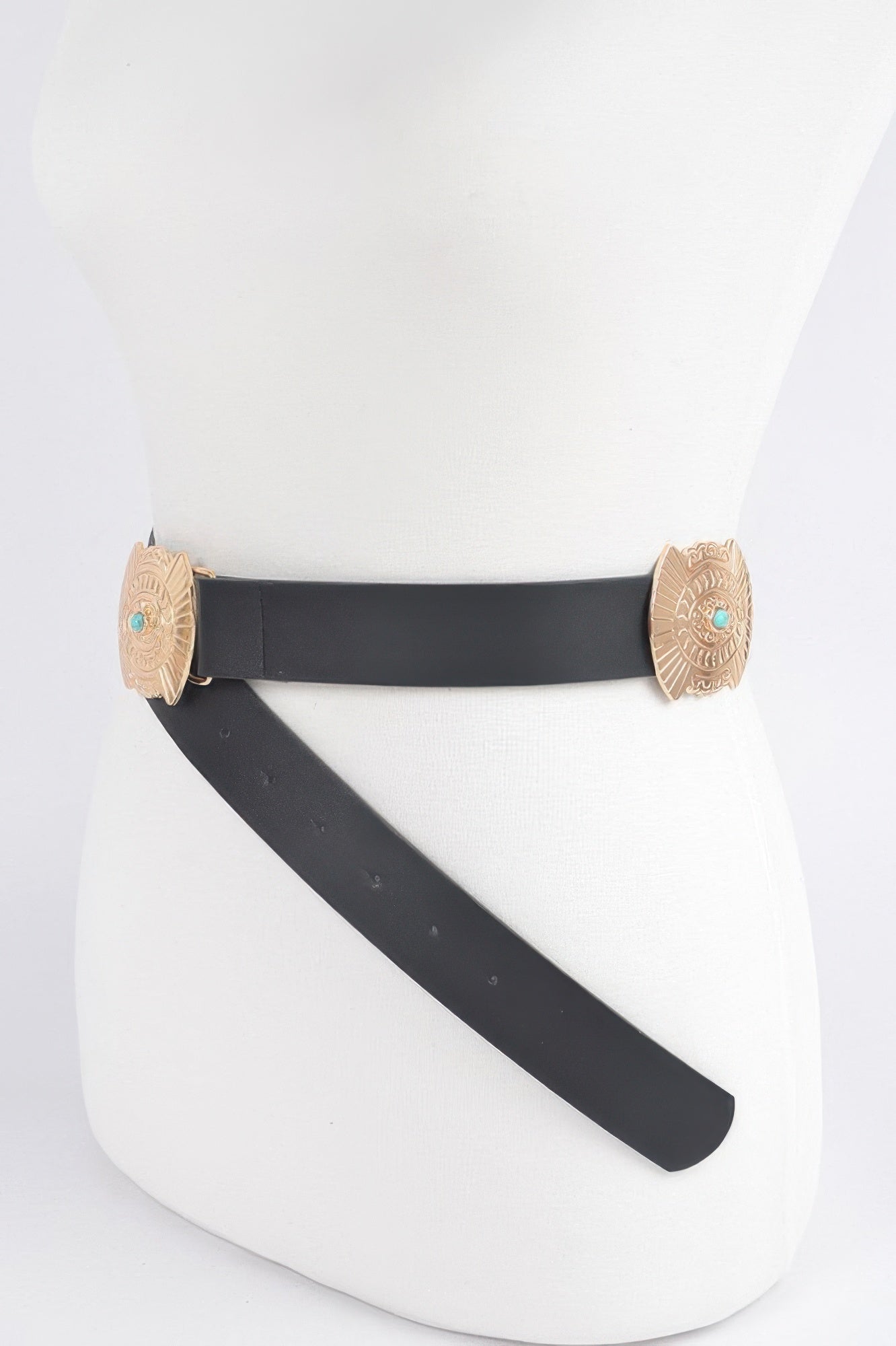 Ceinture de style western avec turquoise