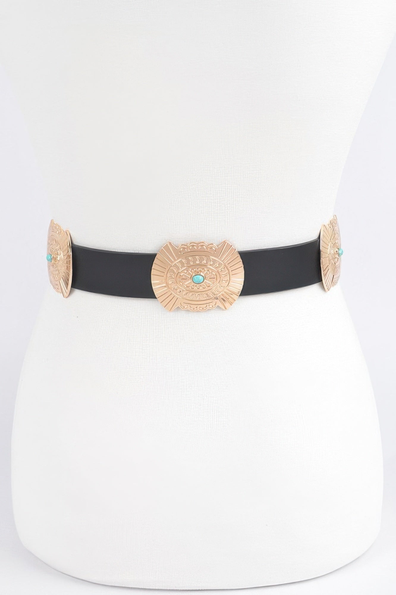 Ceinture de style western avec turquoise
