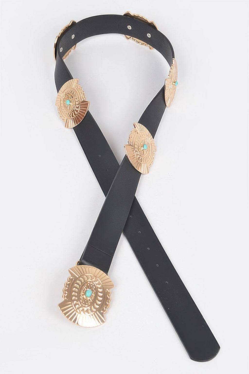 Ceinture de style western avec turquoise