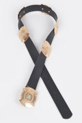 Ceinture de style western avec turquoise