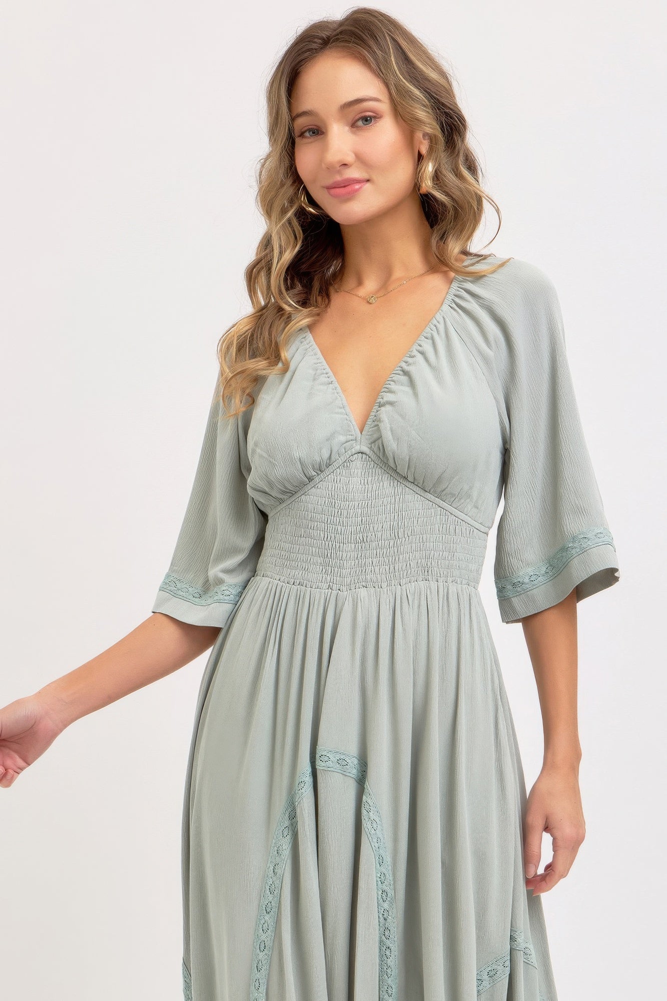 Robe longue vaporeuse et romantique