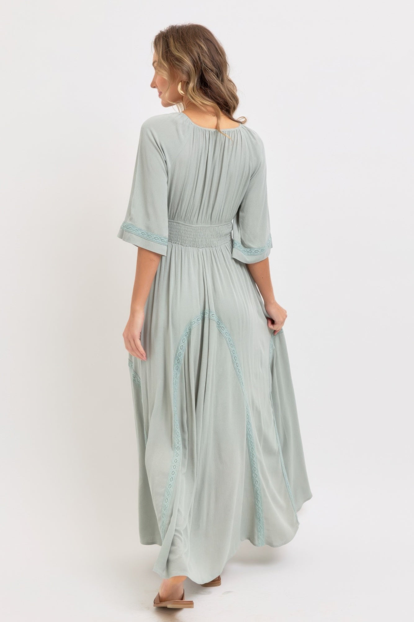 Robe longue vaporeuse et romantique