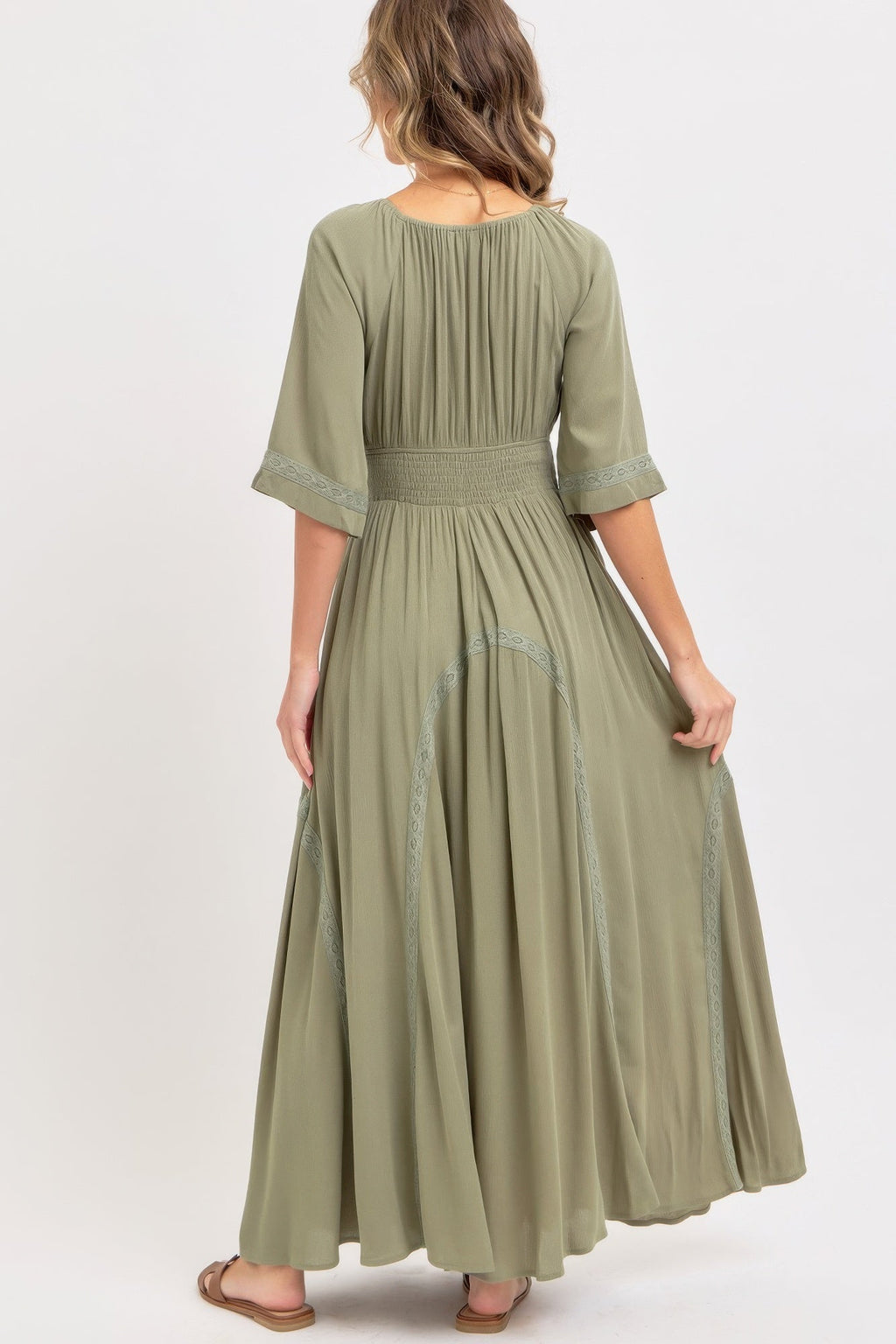 Robe longue vaporeuse et romantique