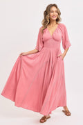 Robe longue vaporeuse et romantique