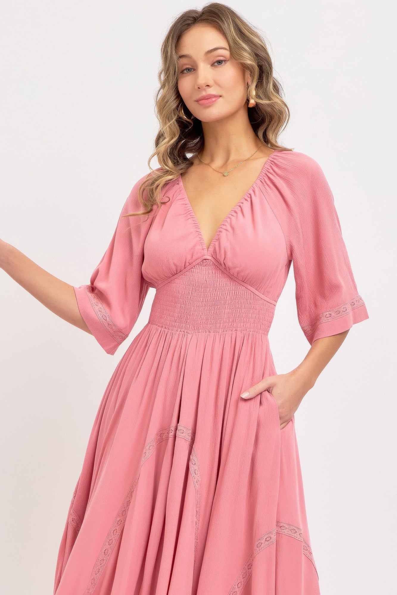 Robe longue vaporeuse et romantique