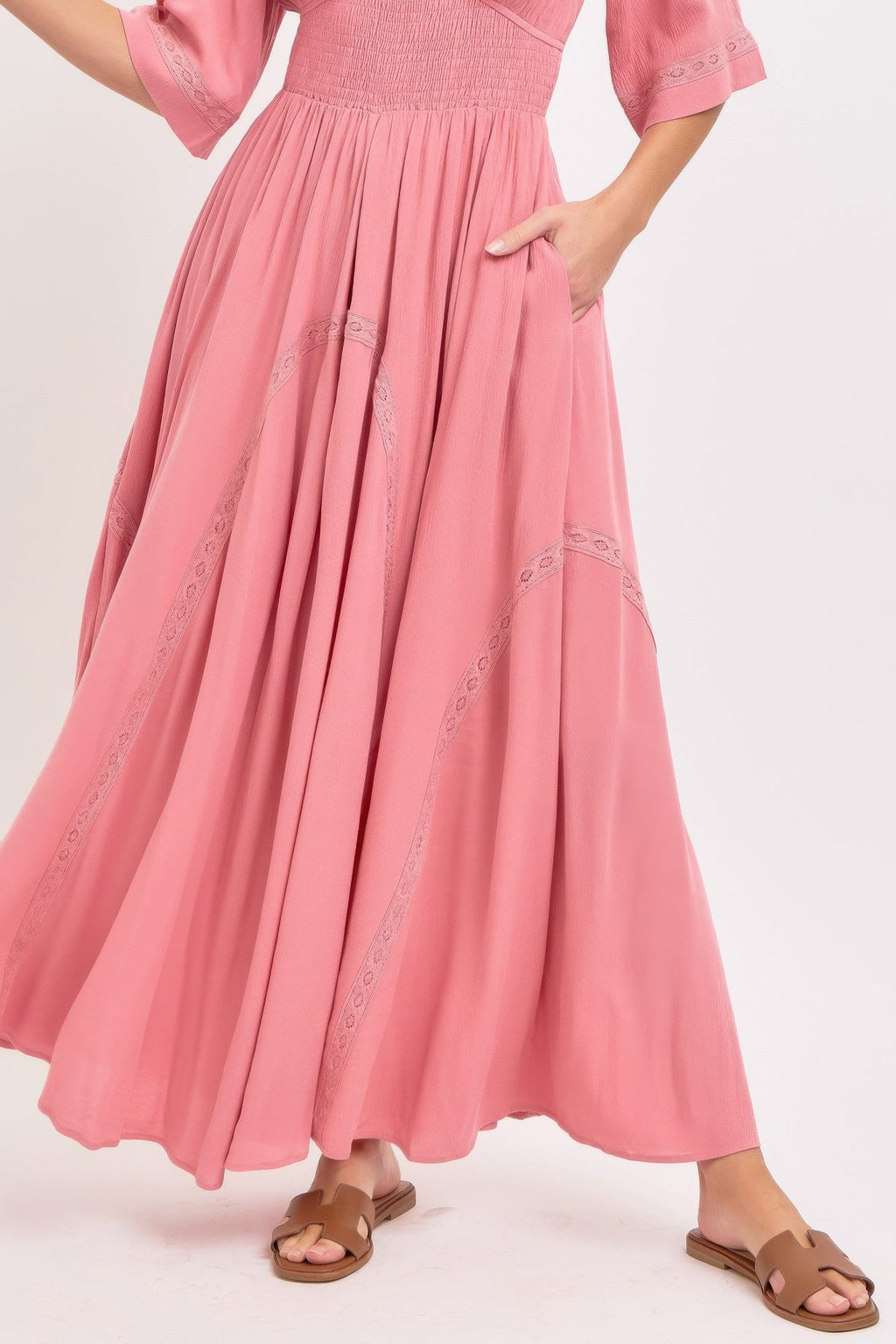 Robe longue vaporeuse et romantique