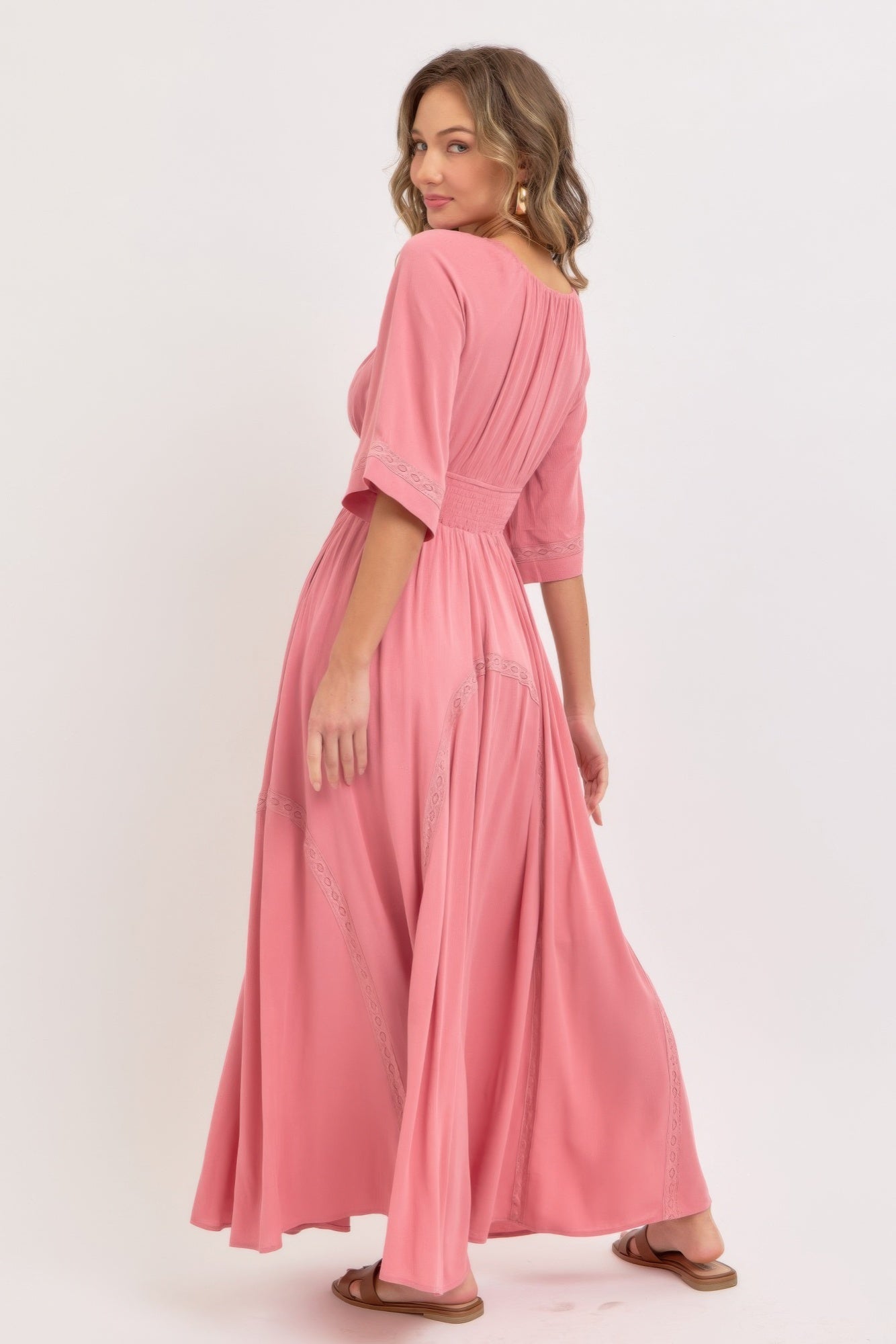 Robe longue vaporeuse et romantique