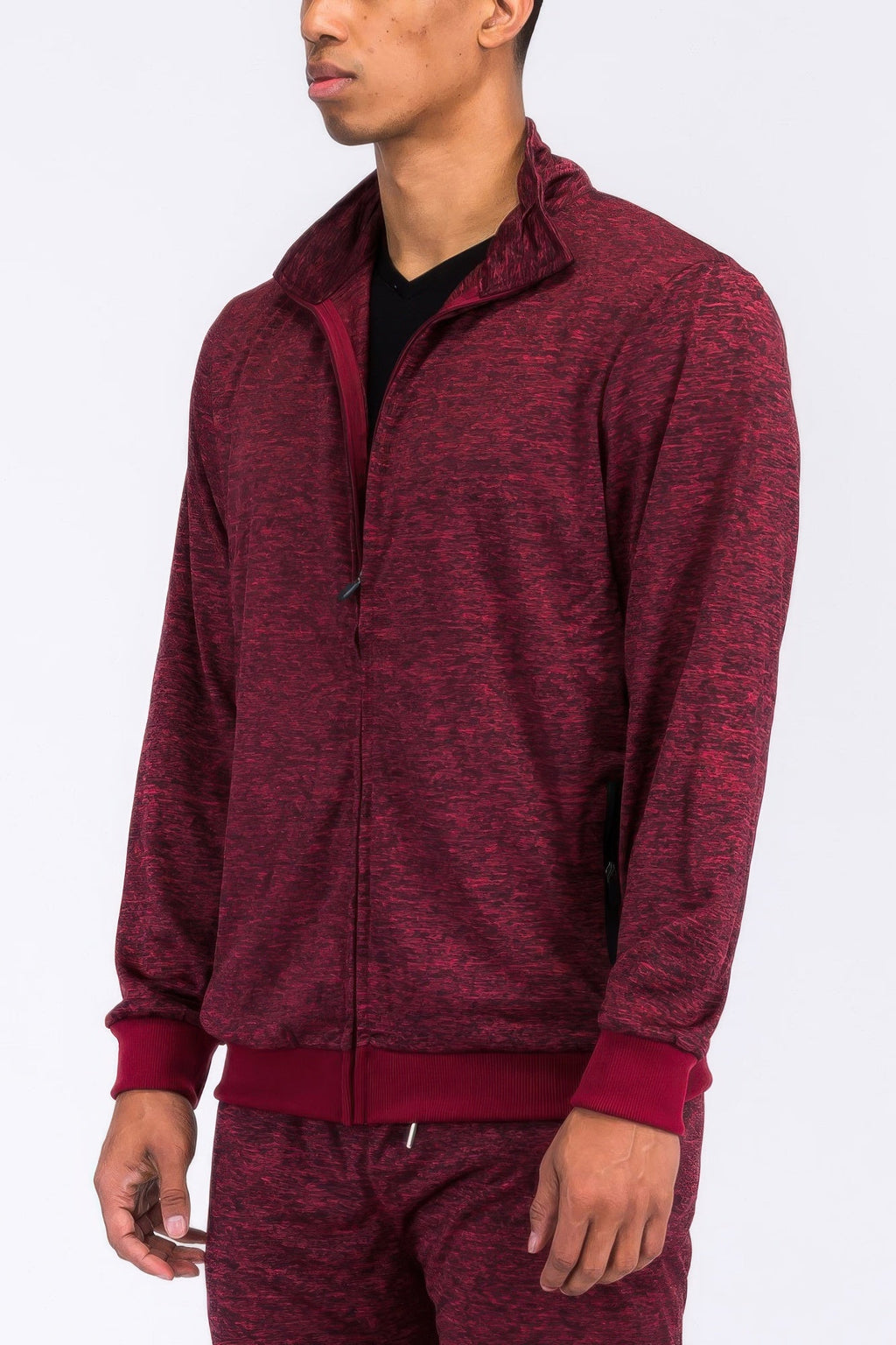 Veste de survêtement marbrée pour homme