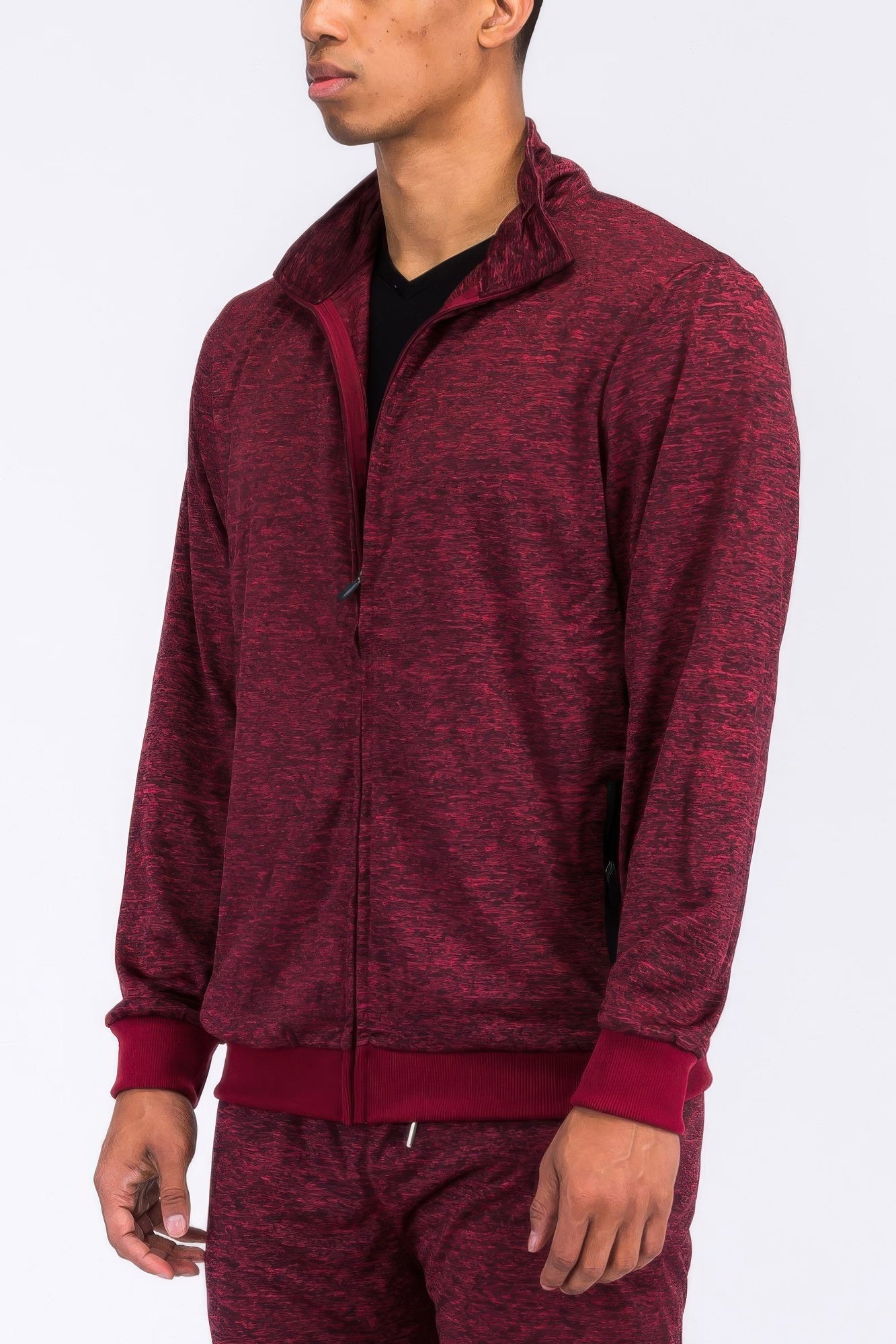 Veste de survêtement marbrée pour homme