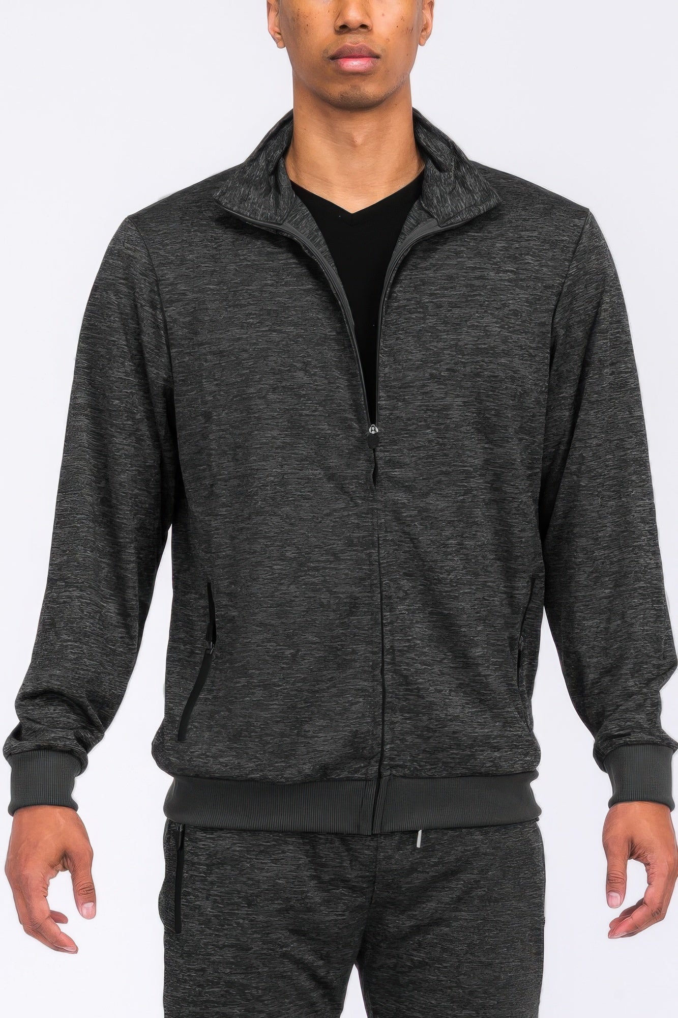 Veste de survêtement marbrée pour homme