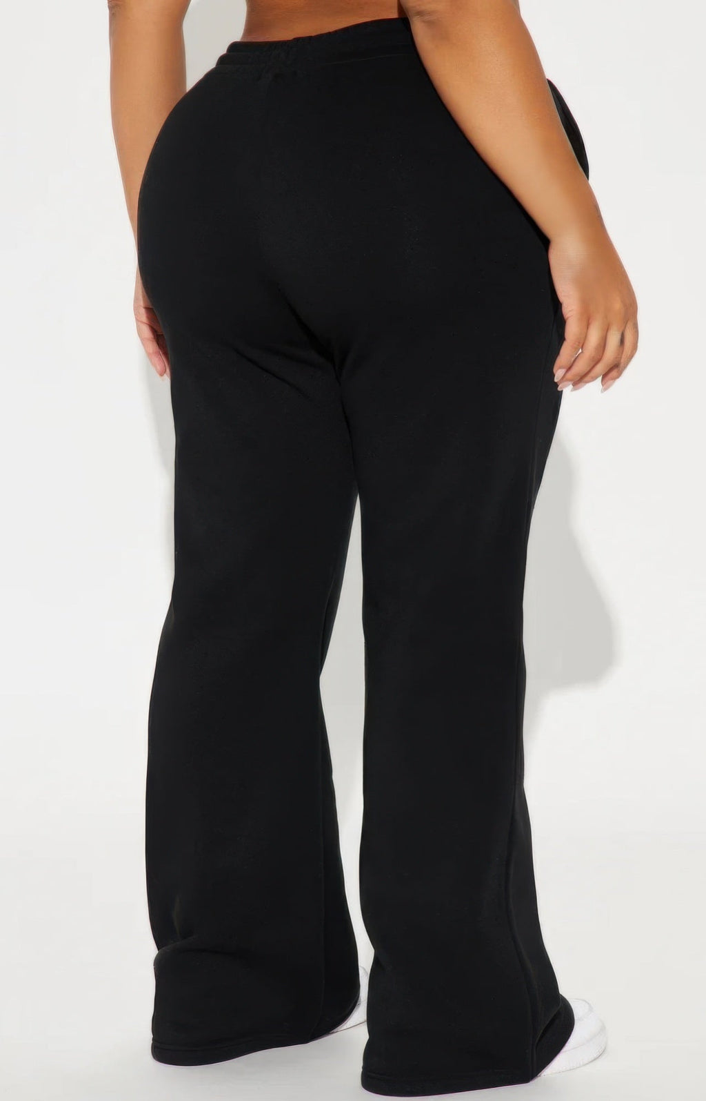 Pantalon de détente évasé noir, du P au G, Femme