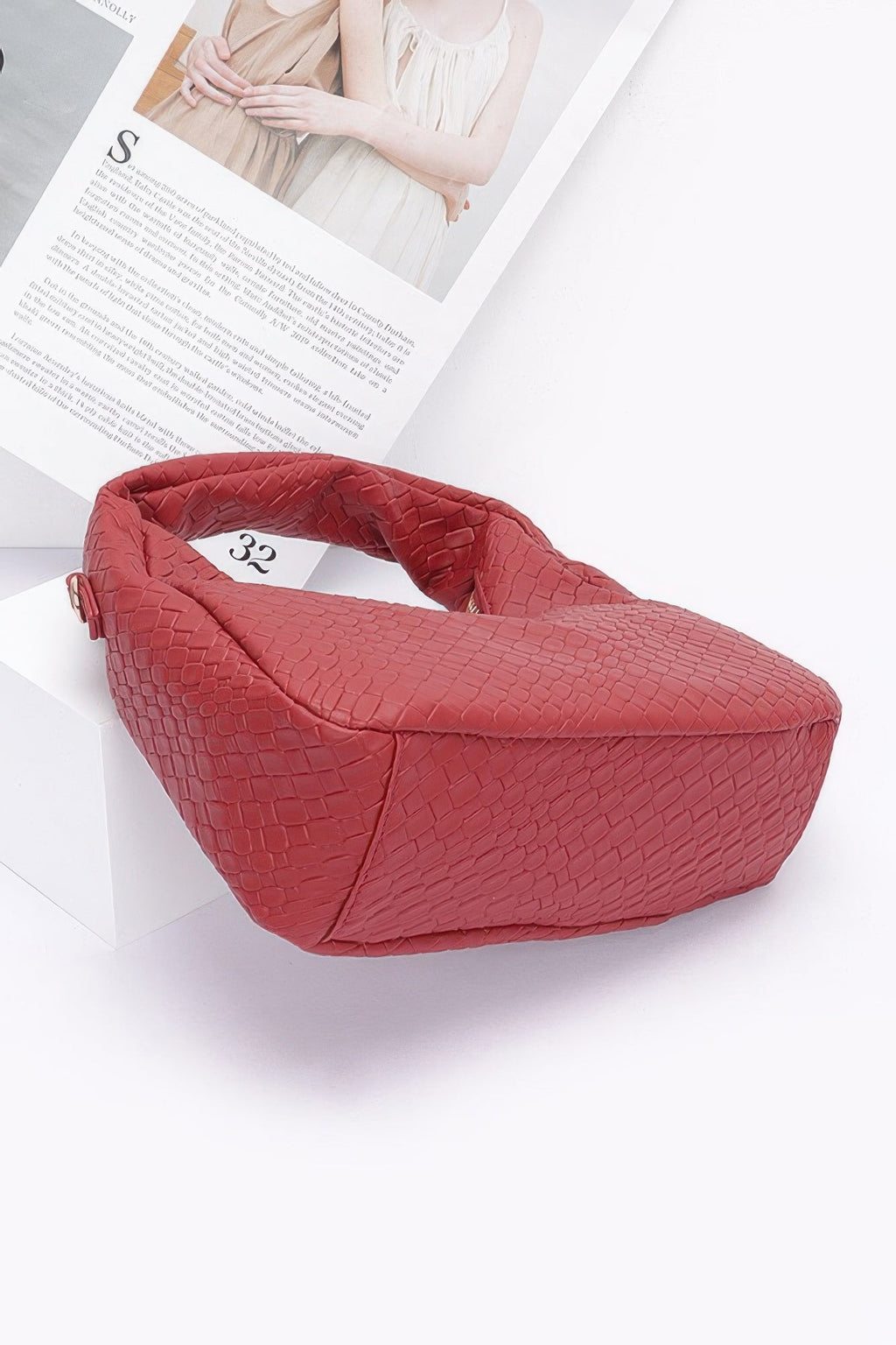 Sac hobo en similicuir gaufré