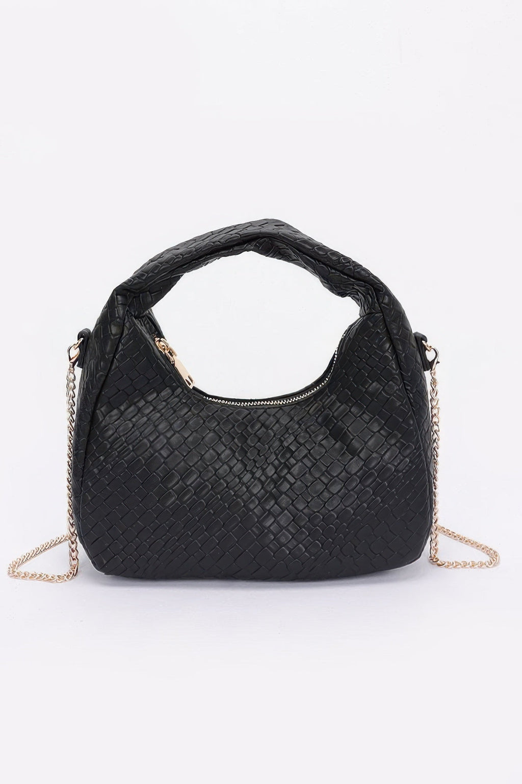 Sac hobo en similicuir gaufré