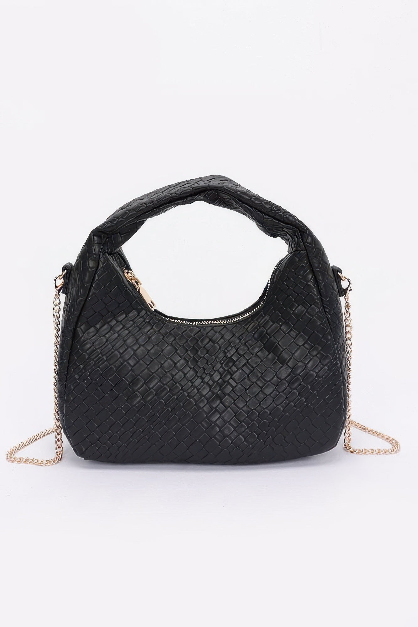 Sac hobo en similicuir gaufré