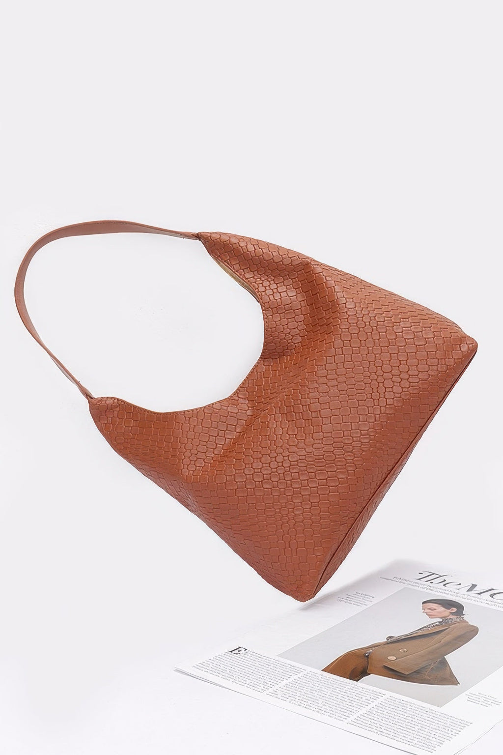 Sac à bandoulière en faux cuir embossé