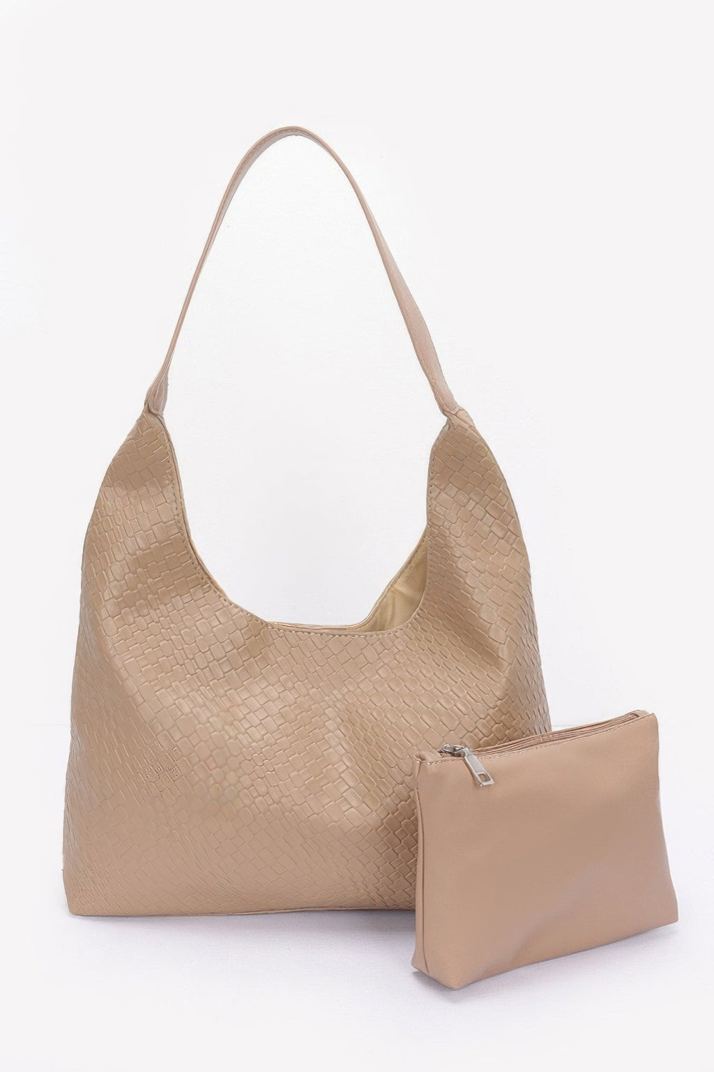 Sac à bandoulière en faux cuir embossé