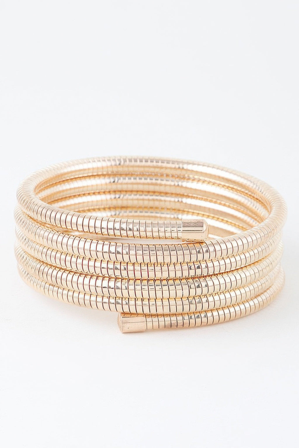 Bracelet multi-chaînes serpent couleur or