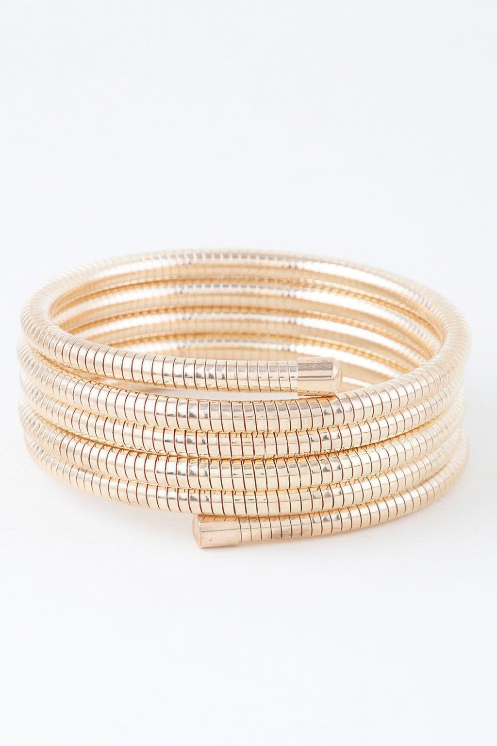 Bracelet multi-chaînes serpent couleur or