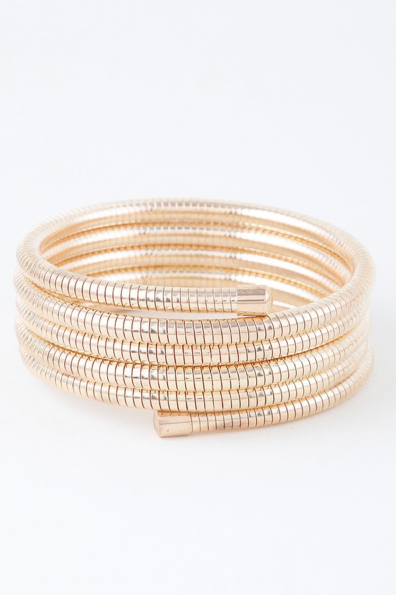 Bracelet multi-chaînes serpent couleur or