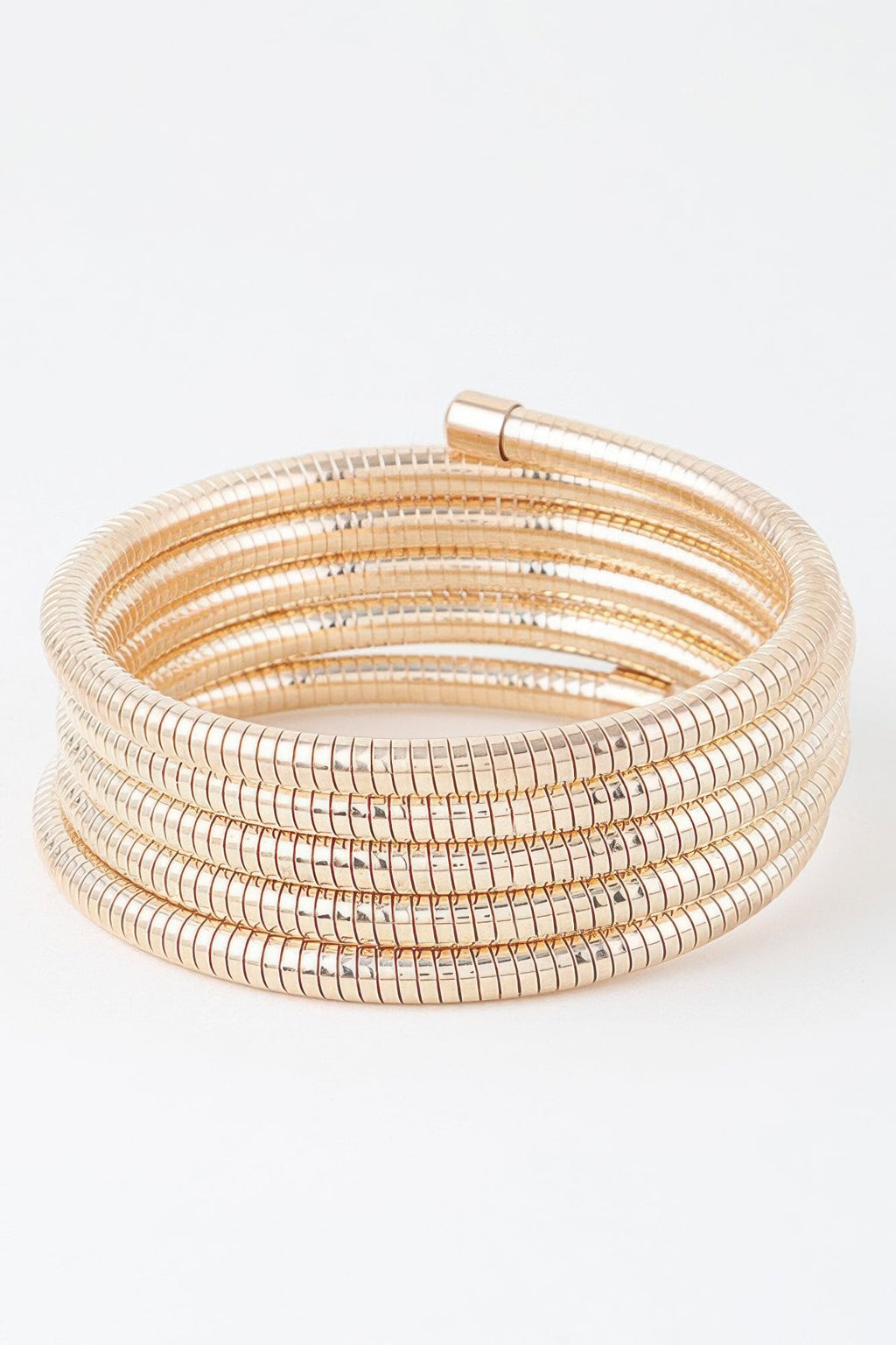 Bracelet multi-chaînes serpent couleur or