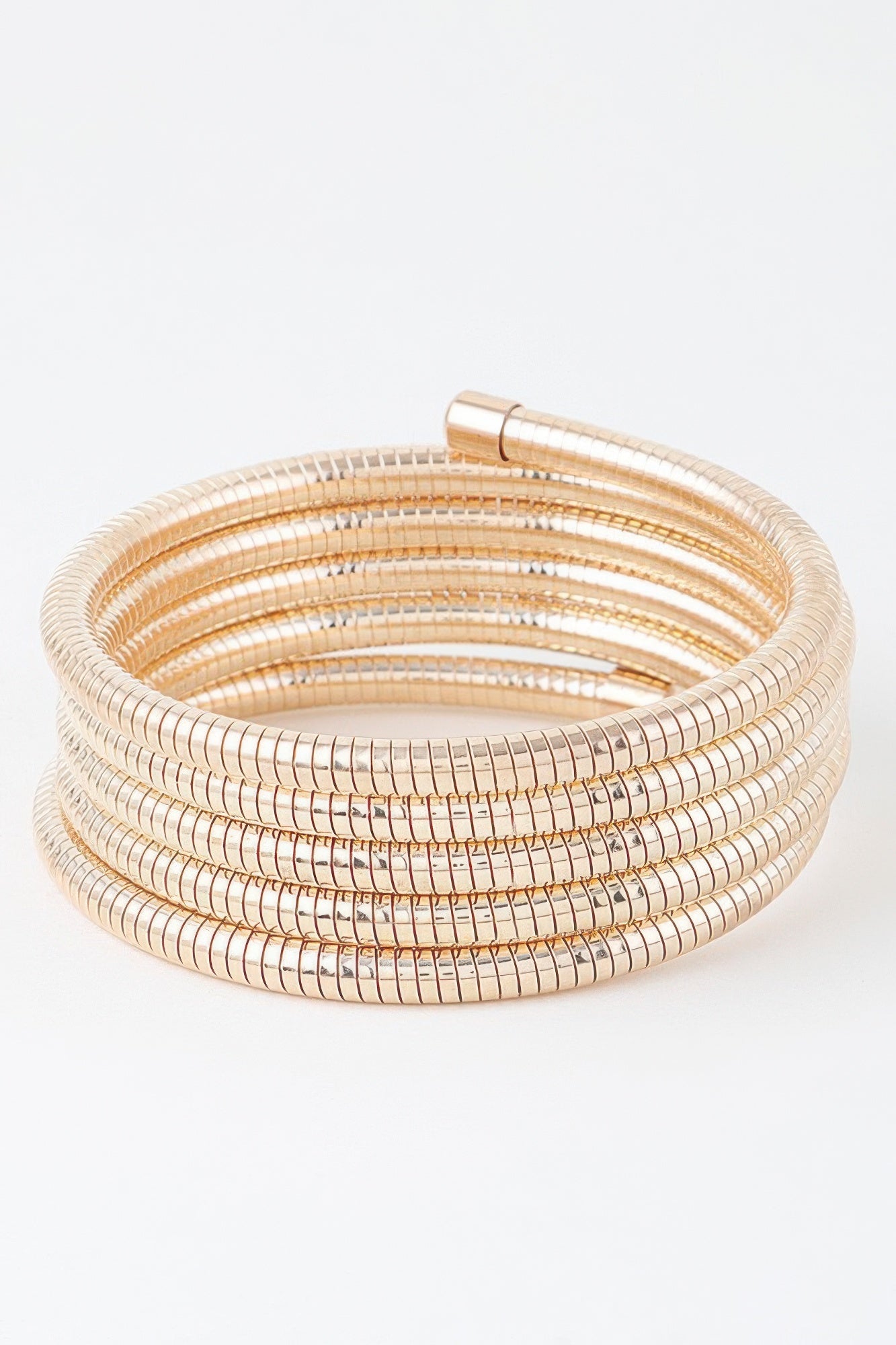 Bracelet multi-chaînes serpent couleur or