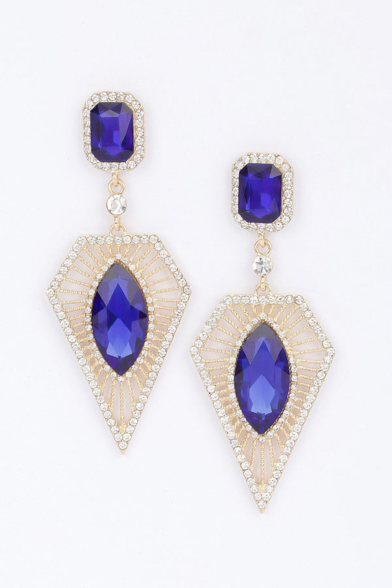 Boucle d'oreille en strass