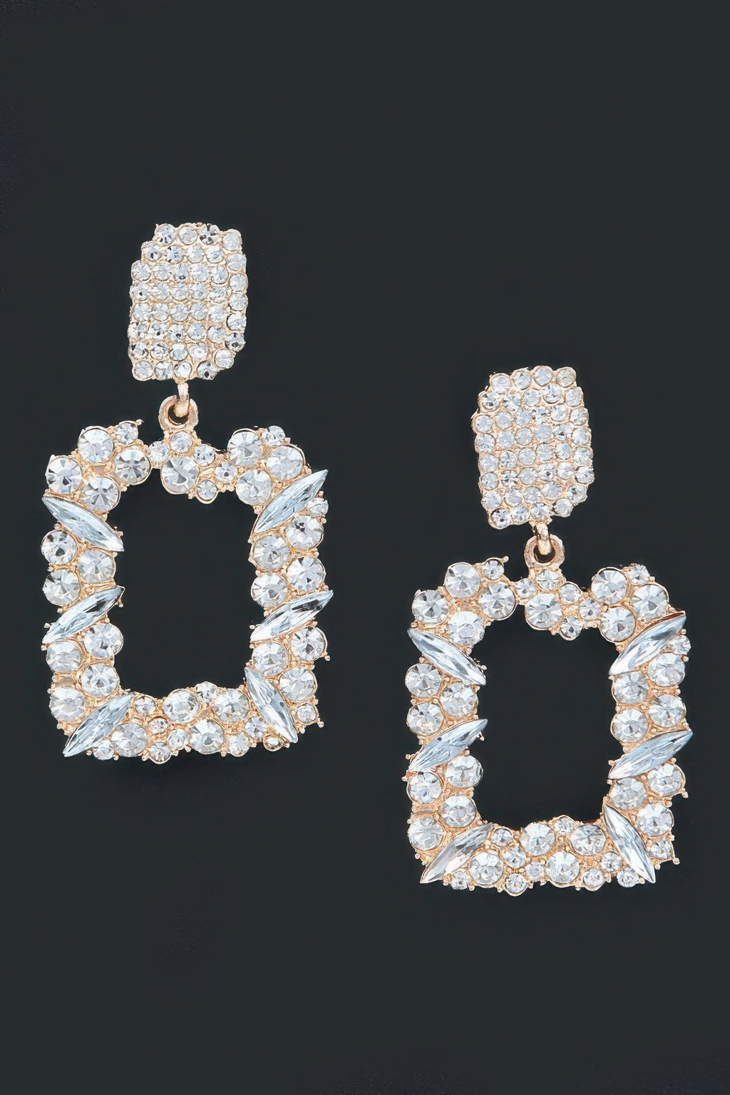 Boucles d'oreilles en strass