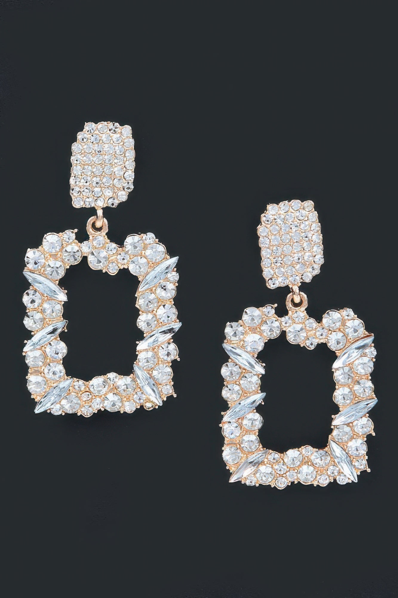 Boucles d'oreilles en strass