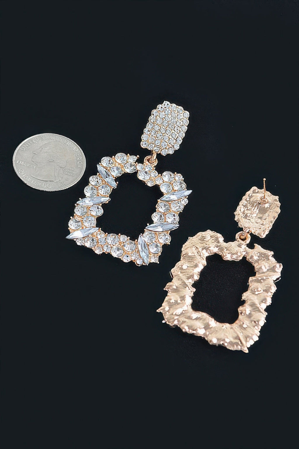 Boucles d'oreilles en strass