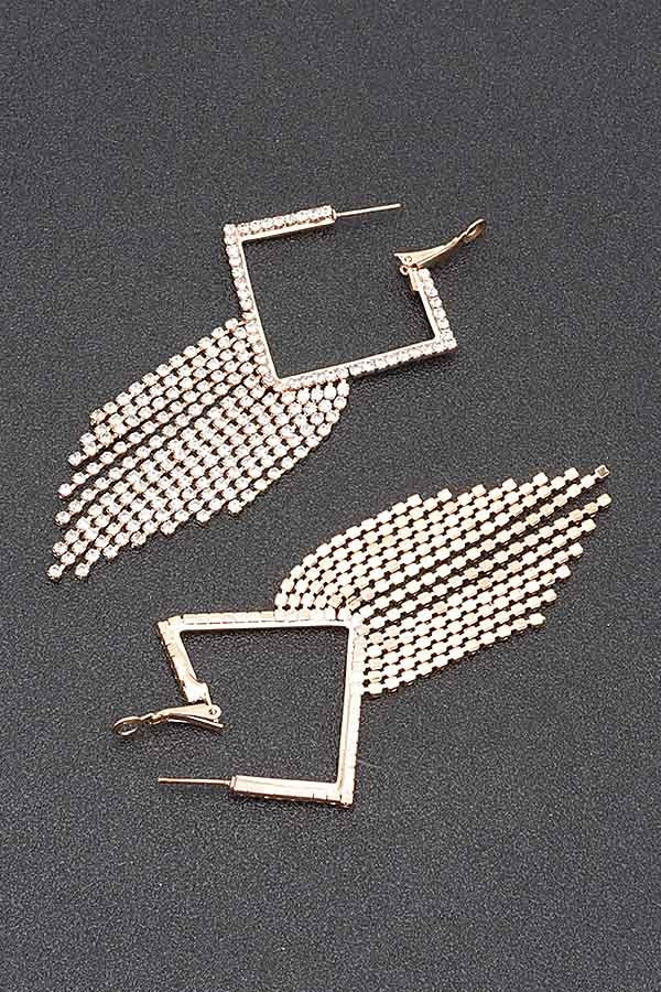 Boucles d'oreilles en strass