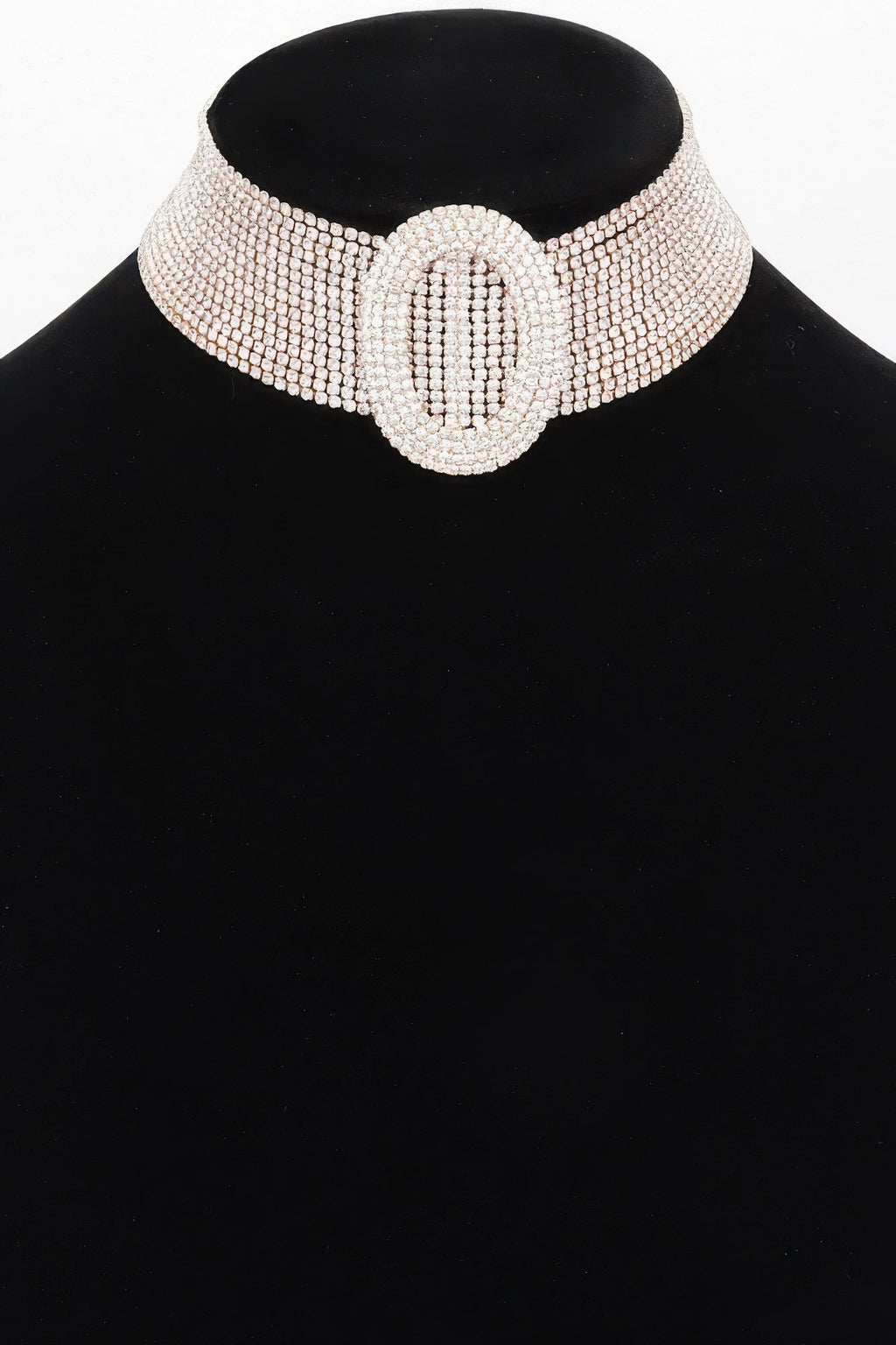 Collier ras de cou en strass